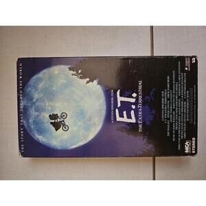E.T. The Extra-Terrestrial -VHS tape - MCA Home Video - Steven Spielberg ET- EUC
